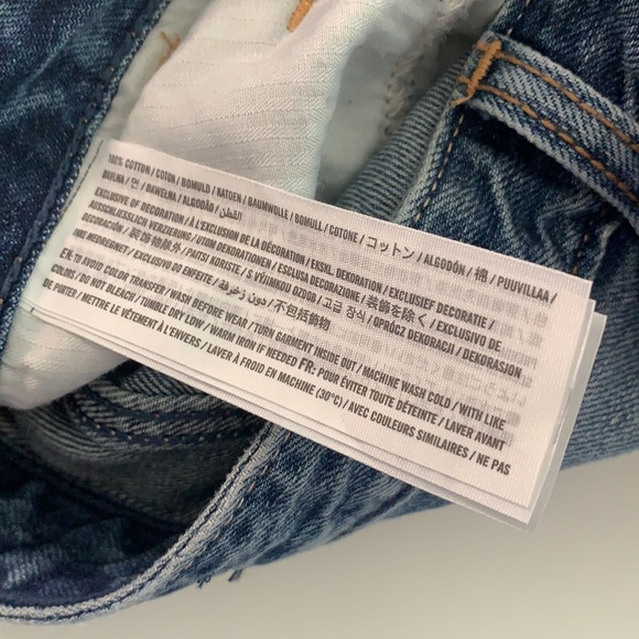 High Rise Vintage Straight Button Fly Ripped Jeans - Picture 13 of 14